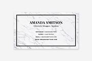 Marble business card template, a Business Card Template by Fearless Confetti (Thumbnail 3 of 4)