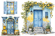 Home Door & Window Watercolor, a Graphic by CitraGraphics (Thumbnail 3 of 4)