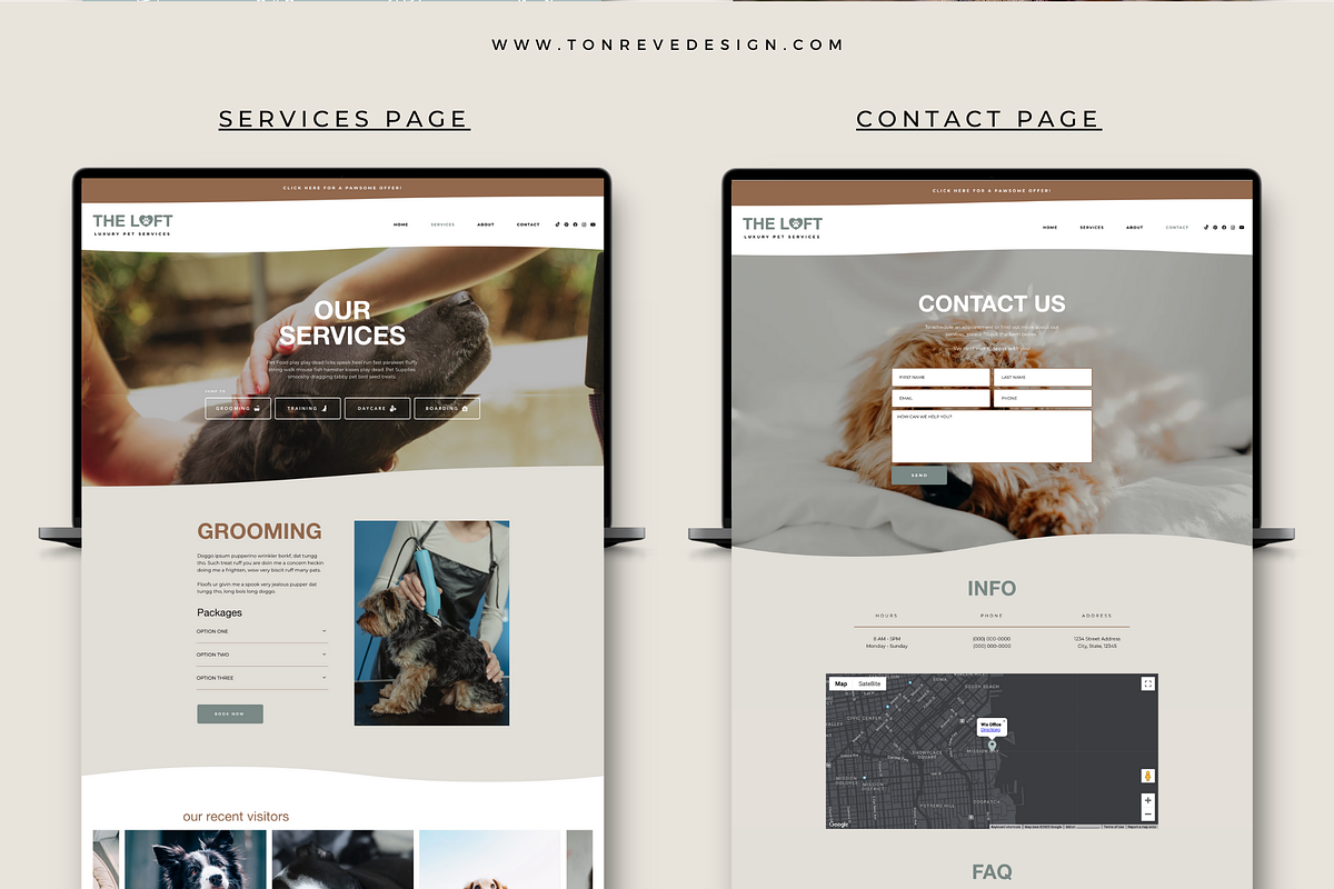 Pet Services Wix Website Template, a Wix Template by Ton Rêve Design Studio (Photo 5 of 8)