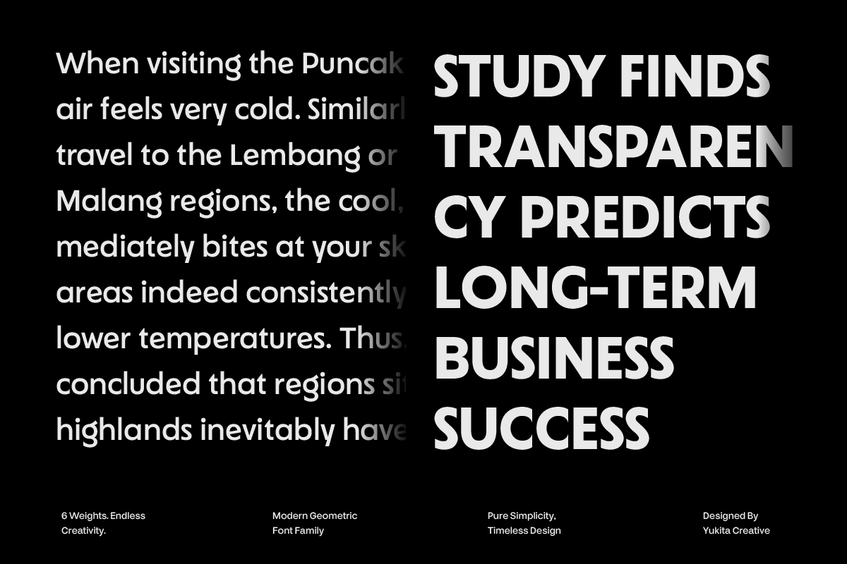 Nugea - Geometric Font Family, a Sans Serif Font by Yukita Creative (Photo 6 of 10)