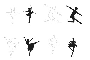 Ballet Ballerina Figure Poses