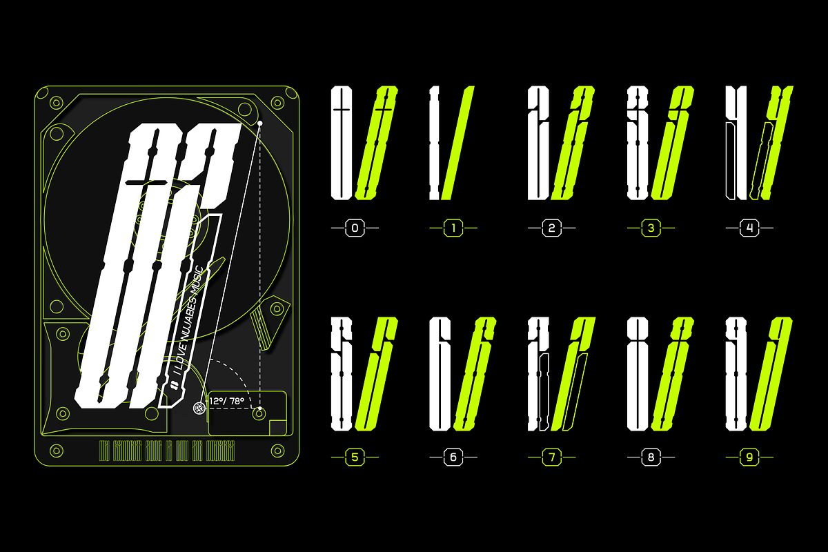 SEGAPUNK EXTENDED FONT FAMILY, a Symbol Font by Font For Zula™ (Photo 12 of 14)