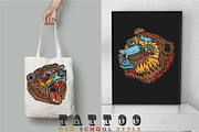 Bears old school tattoo, a Background Graphic by intueri (Thumbnail 6 of 7)