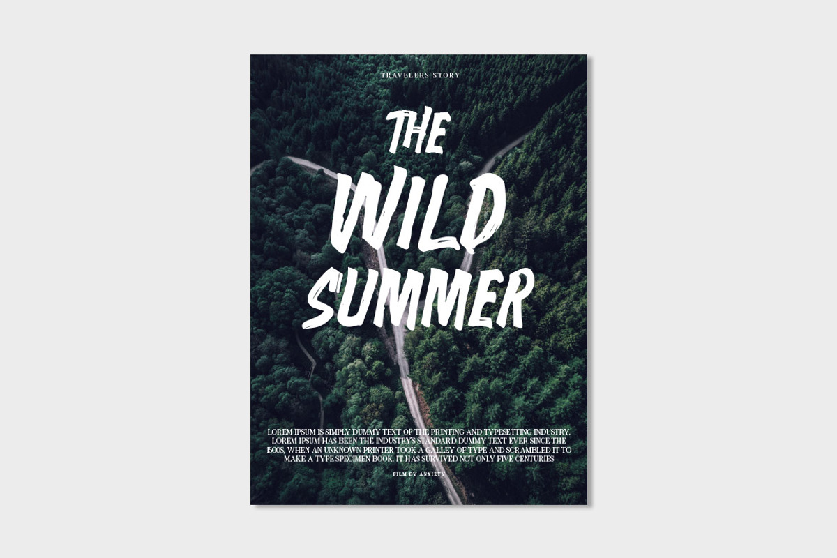 MYWAY Handpainted Font, a Slab Serif Font by Anxiety Studio (Photo 2 of 12)