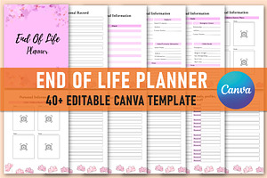 Editable End Of Life Planner Canva