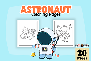 Space & Astronaut Coloring Pages