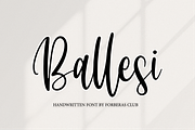 Ballessi, a Script Font by Forberas Club (Thumbnail 1 of 6)