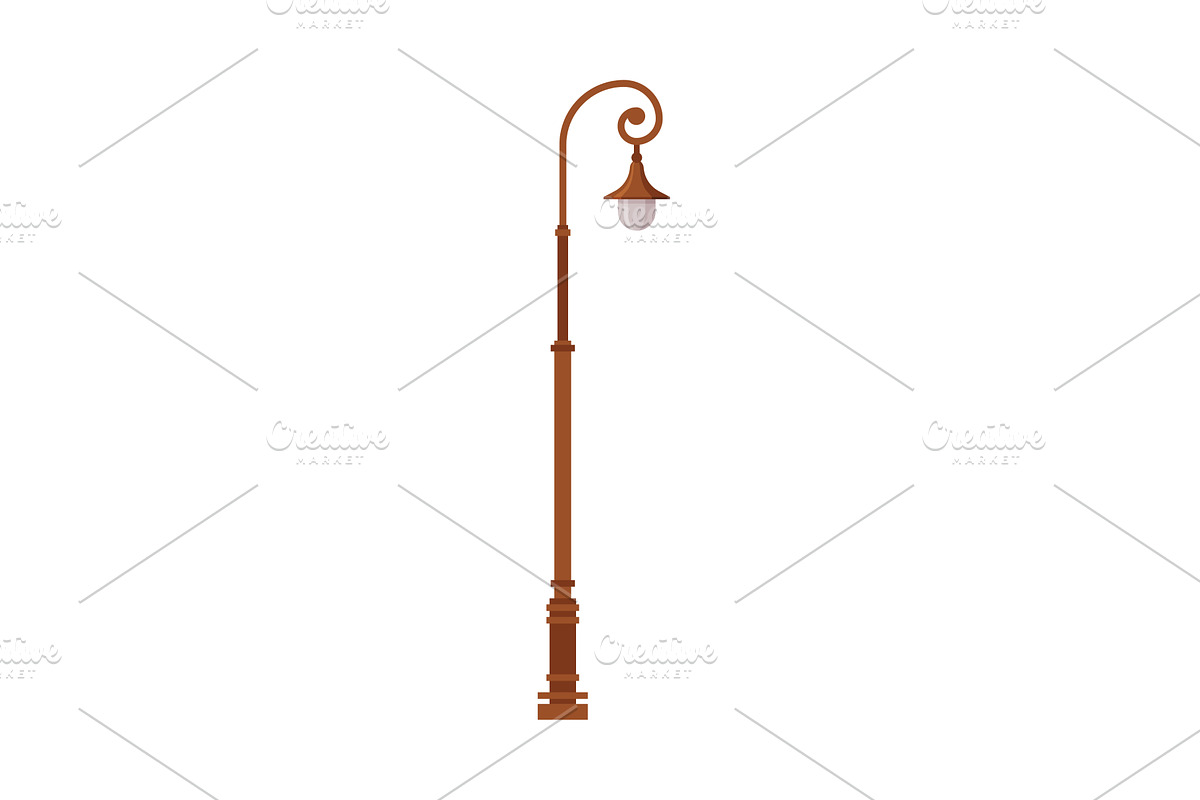 Retro Streetlights, Urban, an Object Illustration by TopVectors