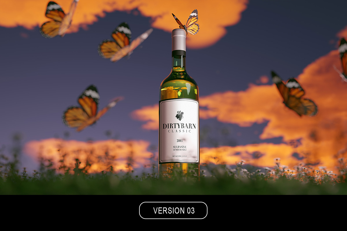 Wine Bottle Mockup, a Product Mockup by Dirtybarn (Photo 6 of 7)