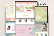 Canva Colorful Vibrant Website, a Landing Page Template by HAYAG Creatives (Thumbnail 1 of 8)