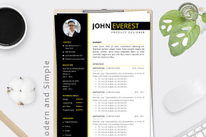 CV Resume Template Word For Job