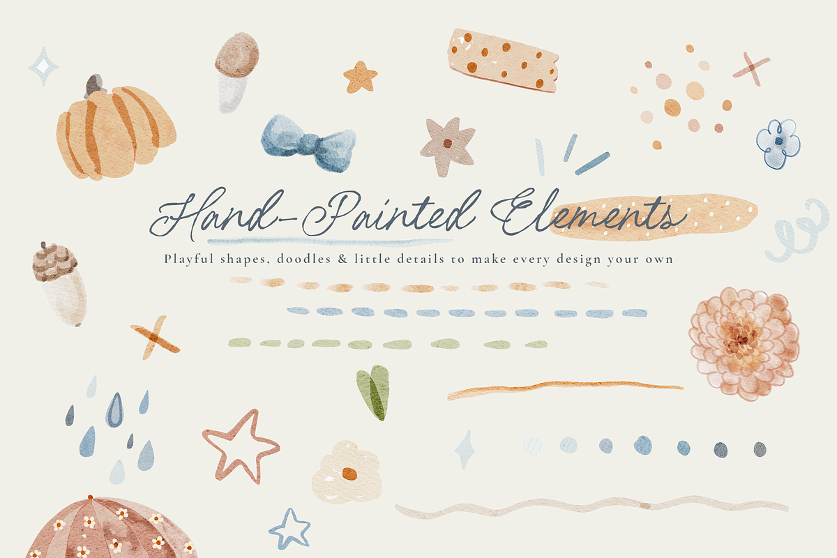 Autumn Mood Watercolor Collection, a Background Graphic by Karma (Photo 11 of 19)