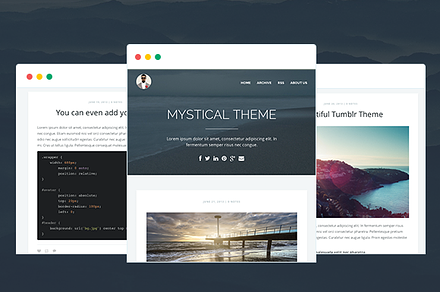 MYSTICAL - Multipurpose Tumblr Theme