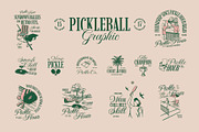 Pickleball Graphic, a Sport Illustration by Skilline Supply Co. (Thumbnail 1 of 13)