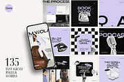 Purple Bold Instagram Template, a Social Media Template by Row Creative (Thumbnail 1 of 10)