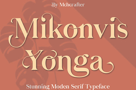 Mikonvis Yonga | Modern Serif Font