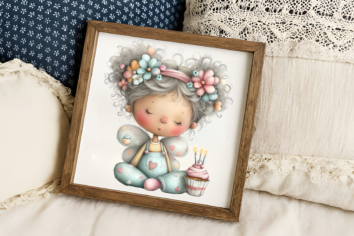 Birthday Fairy Clipart, an Illustration by RobertsArt (Photo 6 of 7)
