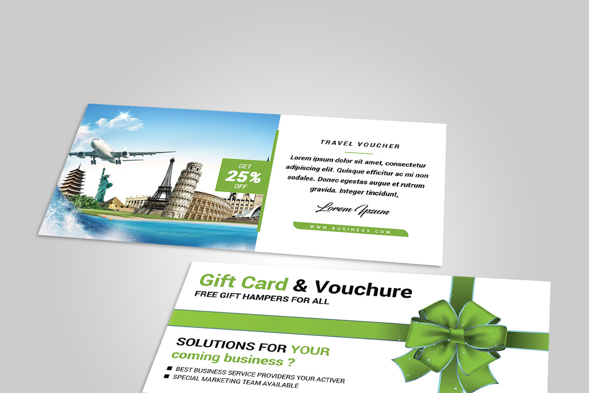 Travel Voucher, a Card Template by AfzaalGraphics (Photo 3 of 3)