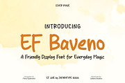 EF Baveno, a Handwritten Font by Zafara Studios (Thumbnail 1 of 6)