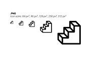 100 Neubrutalism Icons Vol. 2, an Outline Icon by Side Project (Thumbnail 7 of 10)