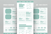 Wireframe Landing Page Layout, a Landing Page Template by ContestDesign (Thumbnail 1 of 7)