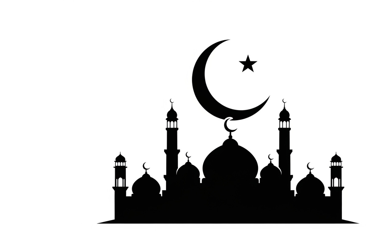 Beautiful Ramadan mosque silhouette, an Illustration by Amazin_art (Photo 16 of 31)
