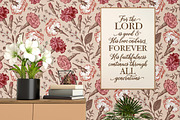 6 Carnation Seamless Flowers pattern, a Pattern Graphic by Vintage (Thumbnail 5 of 9)