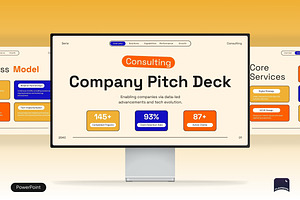 Serie Consulting Company Pitch Deck, a Presentation Template by Claymoon Lab
