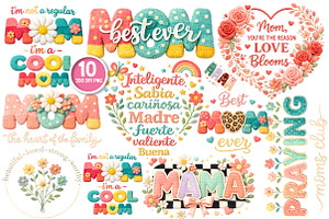 Mother's Day PNG, She is Mom PNG, Fa, an Illustration by GatewayDesign