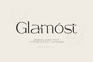 Glamost - Modern Ligature Font