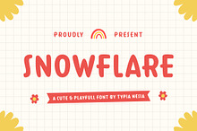 Snowflare - Cute & Playful Font