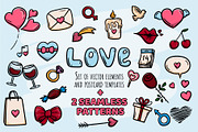 Love. Set of vector elements, an Object Graphic by Design by Irihaha (Thumbnail 1 of 8)