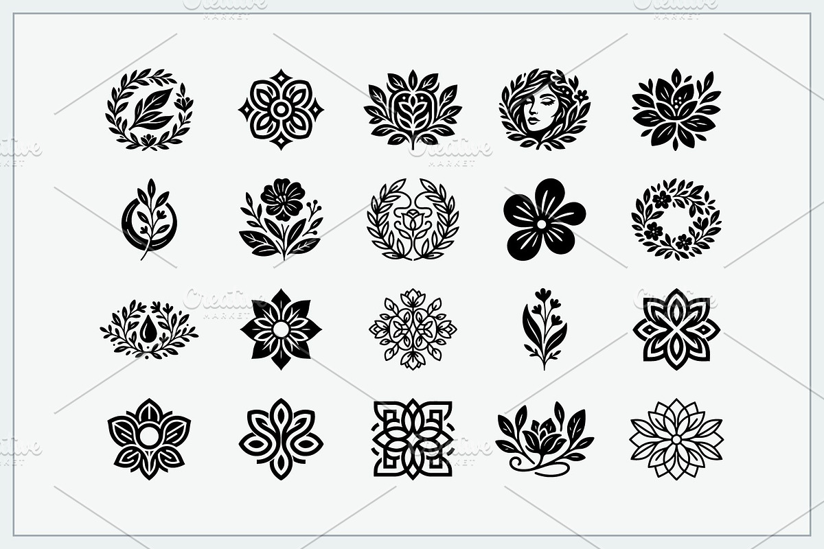 Floral Botanical Vector Logo Bundle, a Branding & Logo Template by Vectorium Studio (Photo 9 of 10)