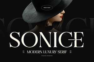 Sonice - Modern Luxury Font