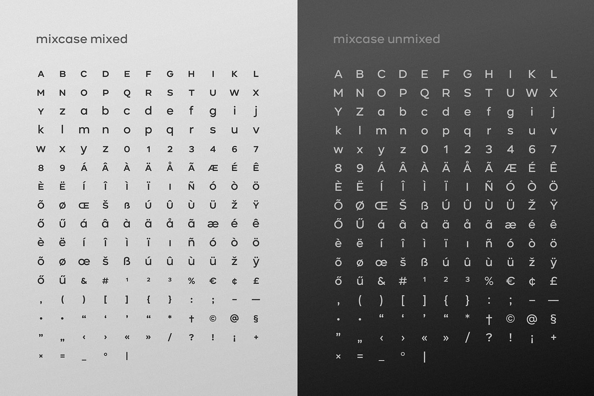 Mixcase - Mixed Case Font, a Sans Serif Font by Arbuz (Photo 8 of 8)