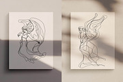 Angel Line Drawings, an Illustration by Whimsy Works (Thumbnail 2 of 2)