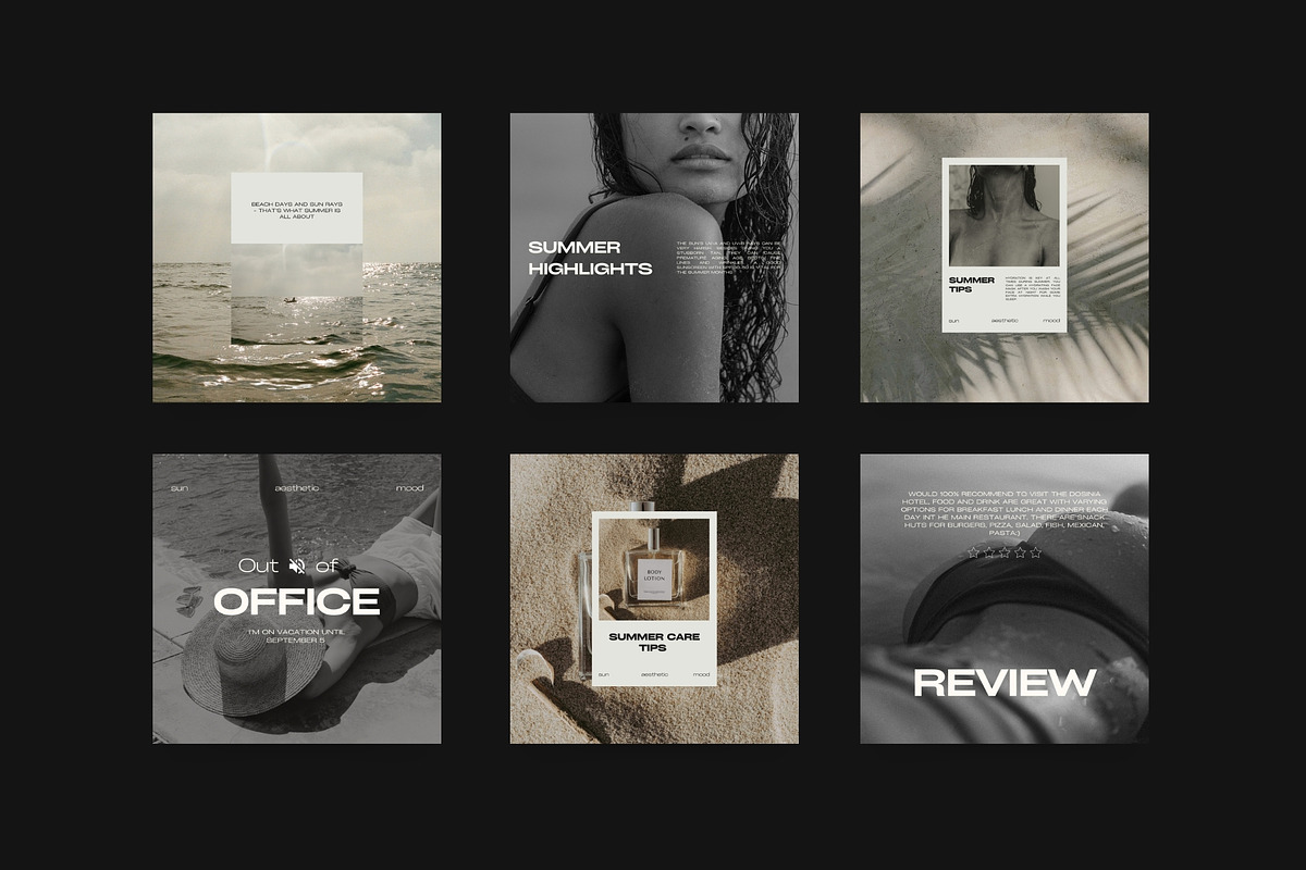 Aesthetic Instagram Templates XIII, a Social Media Template by Instprofi | Studio Estimo (Photo 2 of 8)
