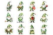 Green Christmas Gnome Steal, an Illustration by Design Market (Thumbnail 3 of 3)
