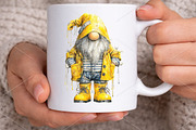 Whimsical Summer Gnome Clipart PNG, an Illustration by Canvas Craft (Thumbnail 5 of 7)