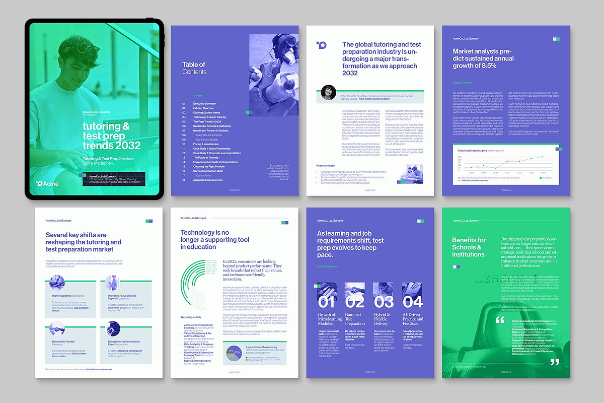 Modern Education Brochure Template, a Brochure Template by BrandPacks (Photo 2 of 6)