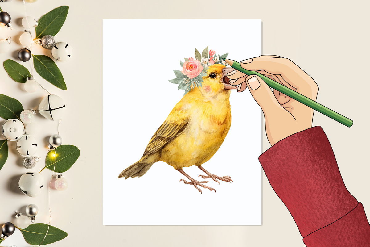 Cute Birds Clipart, a Graphic by designcity5 (Photo 5 of 5)