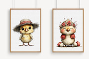 Whimsical Easter Farm Clipart, an Illustration by Libby Wishes (Thumbnail 3 of 7)