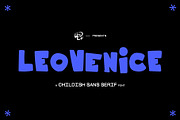 LEOvenice childish sans serif font, a Sans Serif Font by MDP TYPEFACES (Thumbnail 1 of 6)