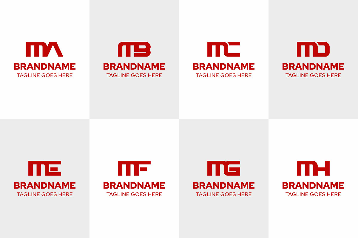 Letters MA MB MC MD ME MF MG MH Logo, a Branding & Logo Template by Pray Art Design Studio (Photo 1 of 2)