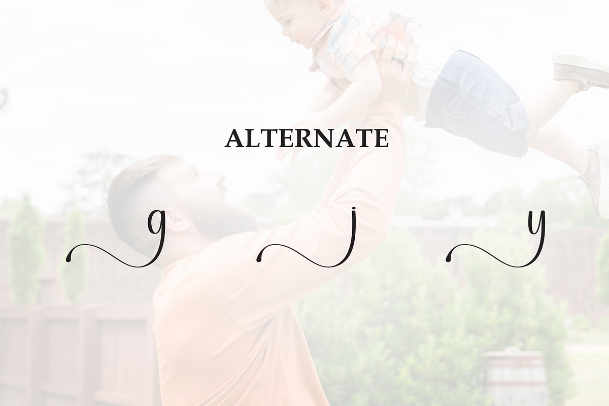 Daddy | Script Font, a Handwritten Font by Scratchones (Photo 8 of 9)