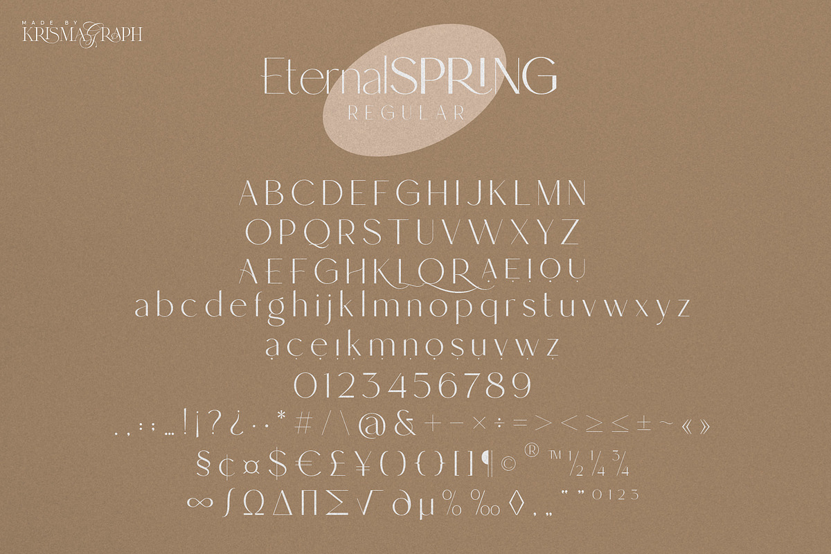 Eternal Spring | Elegant Sans Family, a Sans Serif Font by Krismagraph (Photo 10 of 14)