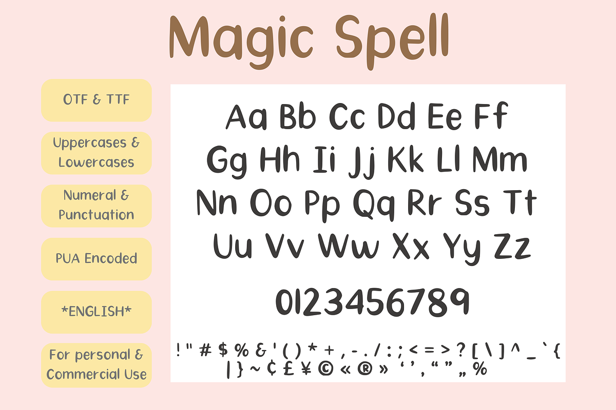 Magic Spell Minimal Handwritten Font, a Handwritten Font by The Gelato Type (Photo 2 of 12)