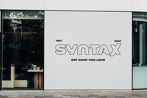 SynthSyntax - Streetwear Typeface