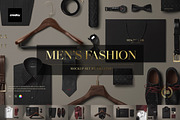Men's Fashion Mockup Set, a Shirt Mockup by Creatsy (Thumbnail 1 of 12)