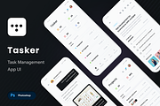 Task Management App UI Kit | Tasker, an UI Kit Template by Opus LabWorks (Thumbnail 1 of 7)